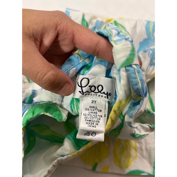 Lilly Pulitzer Bloomin Irises Floral Party Flower Girl Easter Dress Size 2T - Picture 6 of 6